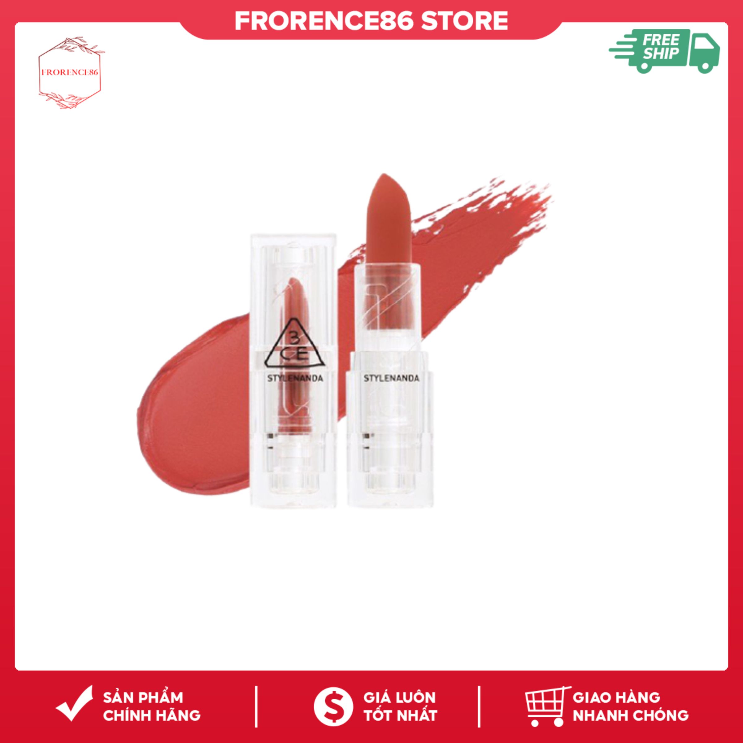 Son thỏi siêu lì 3ce soft matte lipstick freeship max frorence86 store