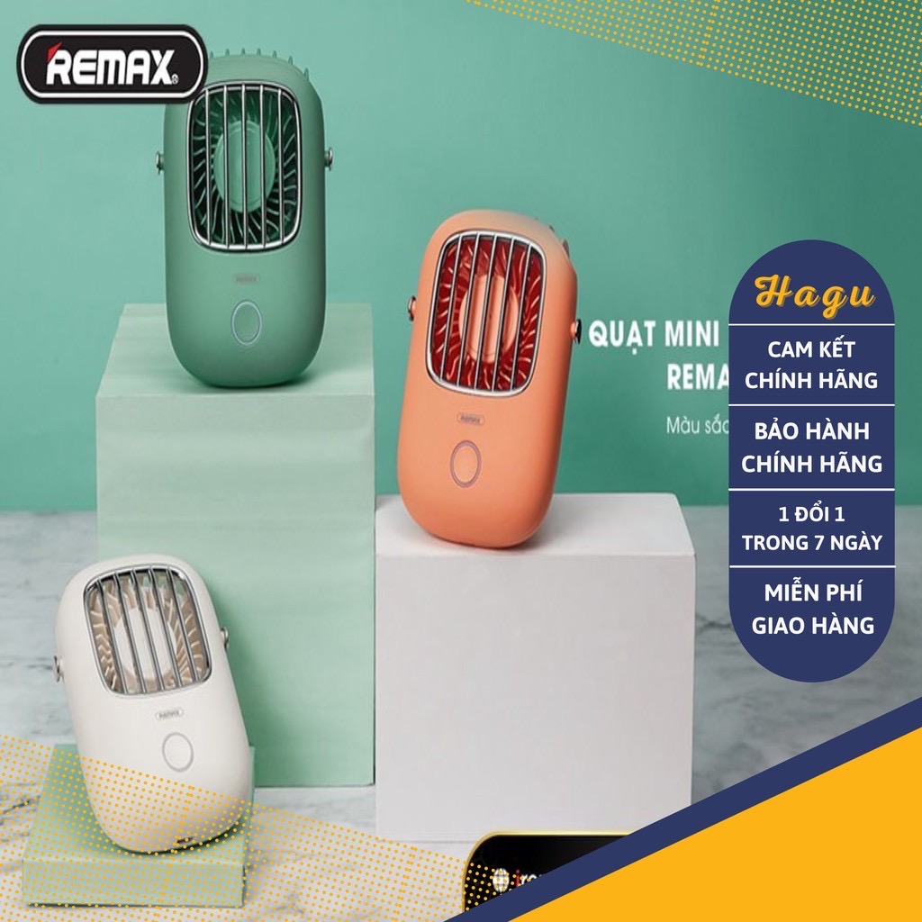 Quạt mini Remax F36 cầm tay, để bàn 3 chế độ, quạt sạc chính hãng Remax