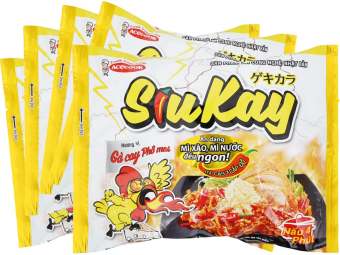 Combo 5 Gói Mì Cay Siukay Gà Cay Phô Mai 129G