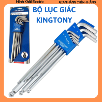 Bộ lục giác bi King Tony 9 chi tiết,bộ lục giác bông hoa thị,bộ lục giác bông mai,cây lục giác đầu bi,bộ hoa thị,bộ lục lăng,bộ lục năng,bộ tô vít, bộ tua vít, bộ tuốc nơ vít,bộ khóa lục giác