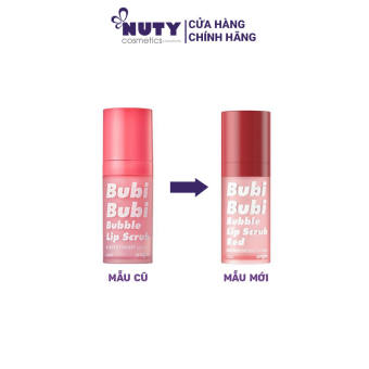 Tẩy Tế Bào Chết Môi Unpa Bubi Bubi Bubble Lip Scrub Red (10ml)