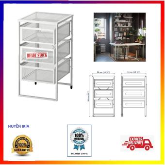 Kệ Đựng Đồ Đa Năng IKEA 3 Tầng Để Sách Có Ngăn Kéo Chính Hãng