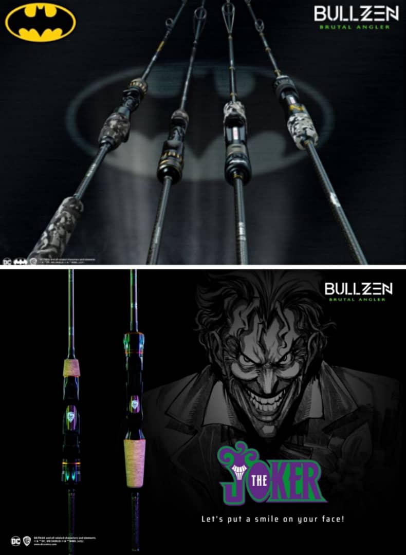 BULLZEN The Joker Limited Edition BS Monster Jigging Fishing Rod Spinning  Overhead BC HDCC3 Batman