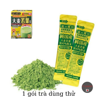 1 gói trà lúa non Barley Golden Nhật Bản- bột lúa mạch non (đẹp da, thanh lọc cơ thể, cải thiện vóc dáng)