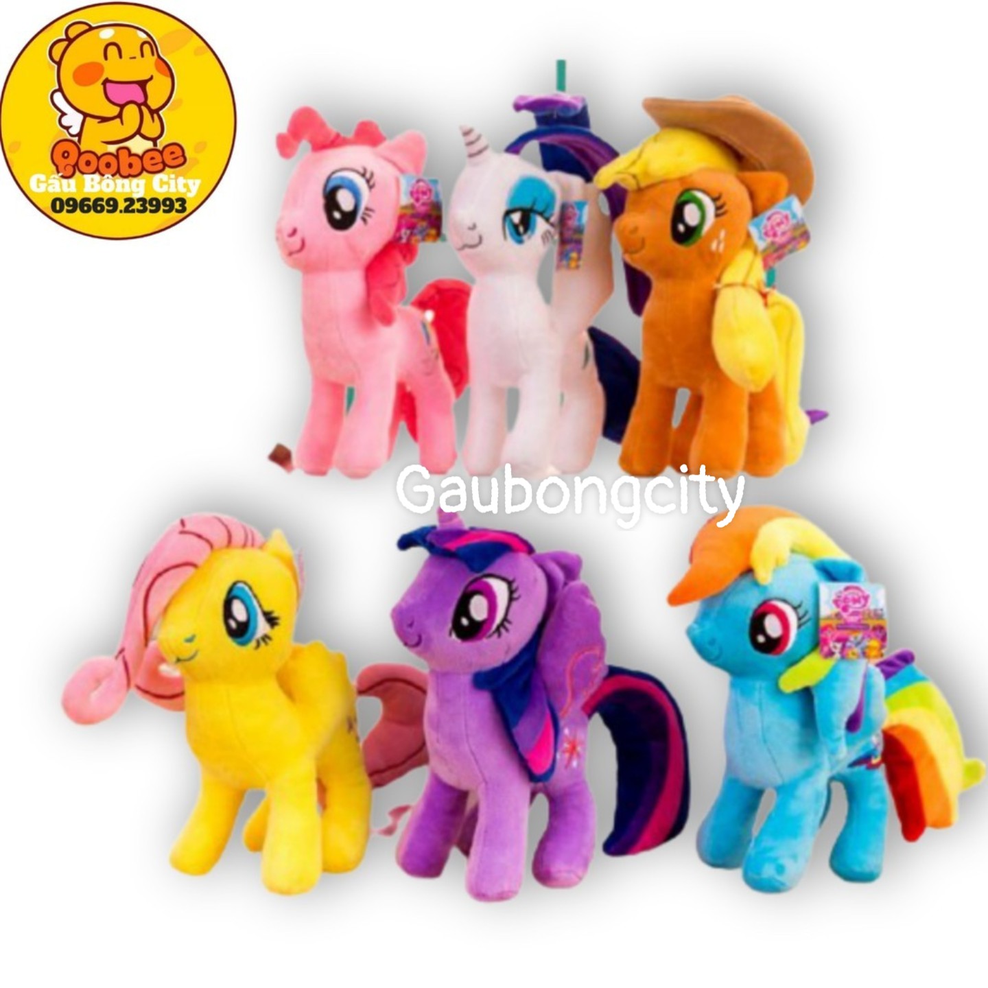 Gấu Bông Ngựa Pony  Nhập Khẩu Cao Cấp Đủ Màu