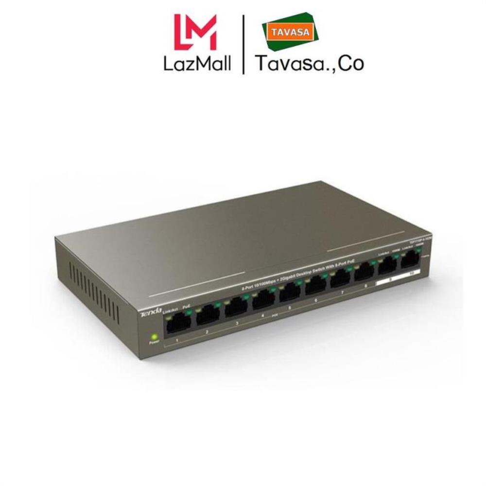 Thiết bị Switch Poe 10 cổng tốc độ Gigabit TENDA TEF1110P