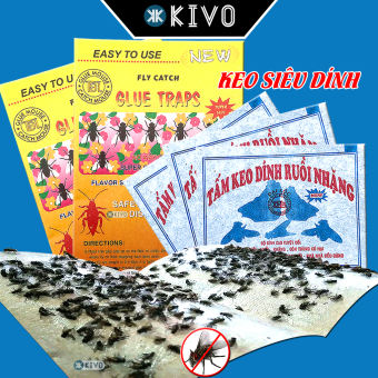 Keo Dính Ruồi Loại Tốt Đại Lộc - Bẫy Ruồi Vàng, Côn Trùng, Bắt Gián, Muỗi - Keo Bẫy Ruồi Nhặng Kivo