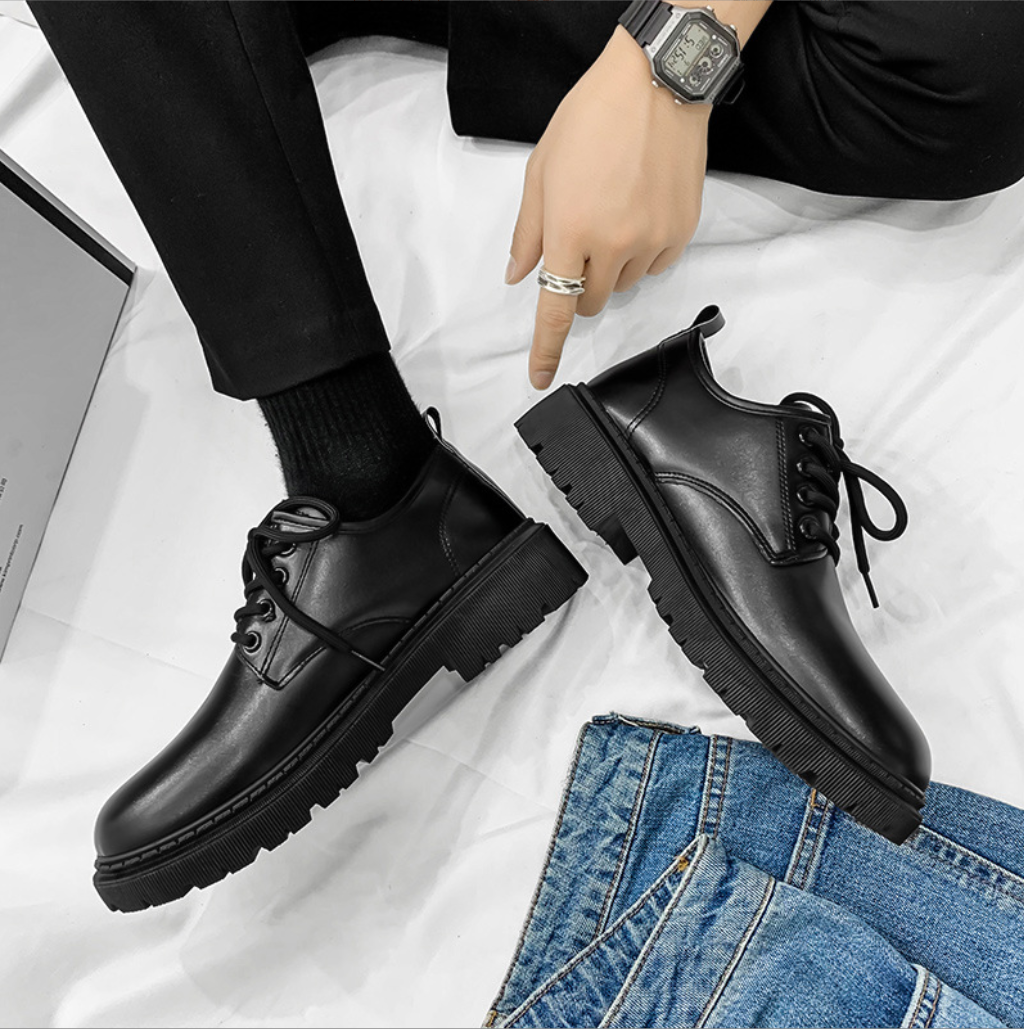 (VIDEO THẬT HÀNG TUYỂN CHỌN) Giày Bốt dr martens Monkey thấp cổ tăng chiều cao 6 cm