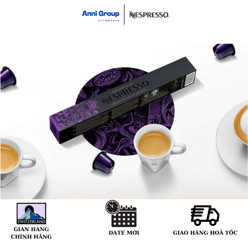 [HCM] Nespresso Coffee Capsule FIRENZE ARPEGGIO New Date 2023 Intense And Creamy (10 pills/ box), Intensity 09- Viên nén cà phê Firenze Arpeggio Đậm Vị Cacao Tinh Tế Độ Đậm 9 Hộp 10 viên
