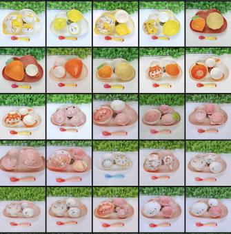 Combo Bát Ăn Dặm Gốm Sứ Cho Bé,Sét Bát Kèm Khay và Thìa