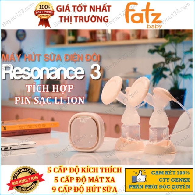 Máy hút sữa điện đôi fatz có tích pin sạc fatzbaby fb1160vn mgg