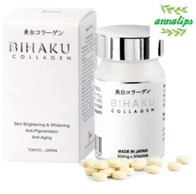 Viên uống trắng da Bihaku Collagen Premium Nhật Bản 30v