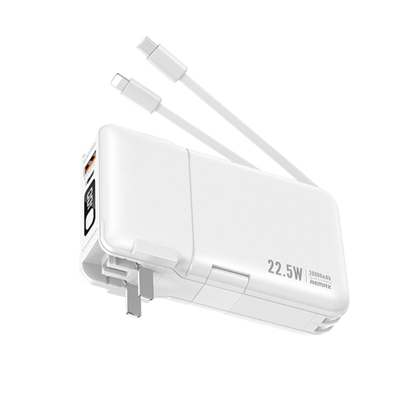 Pin sạc dự phòng Remax RPP-267 20000mAh 22.5W kiêm củ sạc và giá đỡ đa năng - Nhất Tín Computer