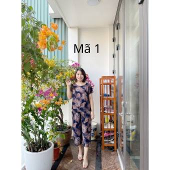 Đồ Bộ Trung Niên- Áo Tay Cộc Quần Lỡ Cho Bà, Cho Mẹ [ CHất Vải Lanh Nhung