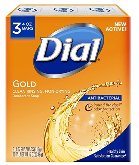 Dial Soap Antibacterial Deodorant Soap Spring Water Lavender