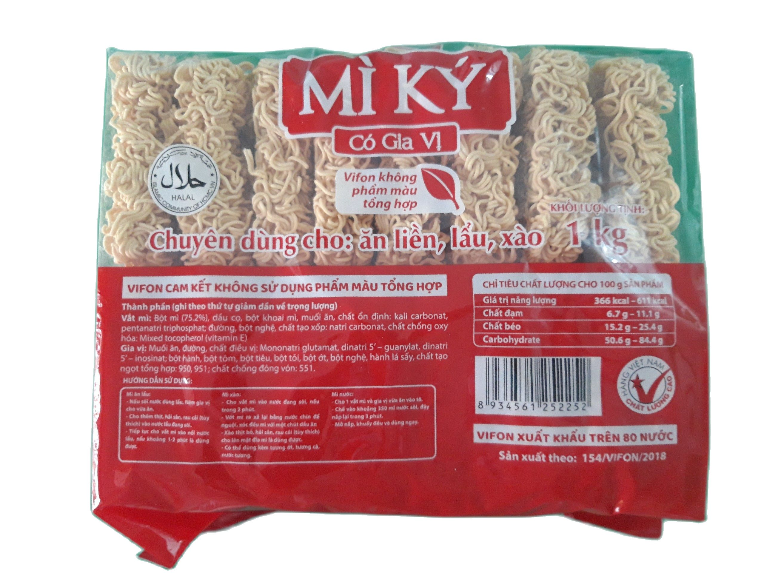 Mì Ký 1kg Vifon