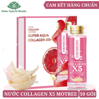 Nước uống collagen X5 Motree Hộp 10 Gói (Mẫu Mới)