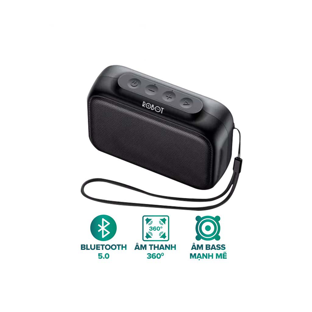 Loa bluetooth mini 5.0 robot rb100 âm thanh cực đỉnh pin lâu - hỗ trợ nghe nhạc bằng thẻ nhớ tf & usb