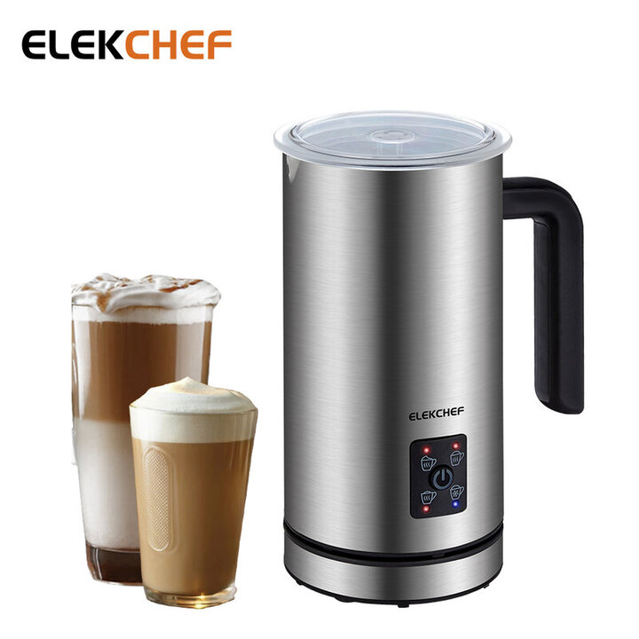 Máy tạo bọt sữa chuyên nghiệp 4 trong 1 Elekchef EMF500 công suất 500W - Bảo hành 12 tháng