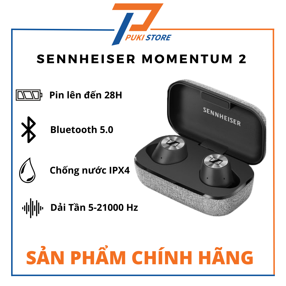 Tai nghe sennheiser momentum true wireless 2 - bảo hành 12 tháng | hàng sẵn |