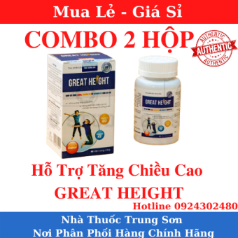 COMBO 2 HỘP Tăng Chiều Cao Great Height - TS01