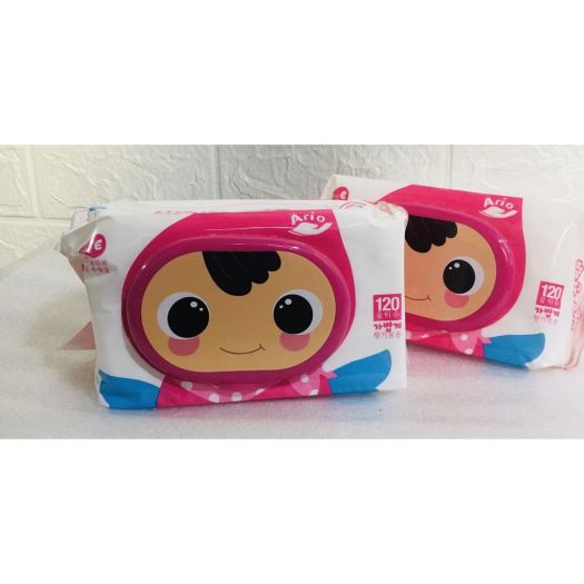 HANG Khăn Giấy Ướt Ario Thái Lan Siêu Tiết Kiệm 120 Miếng / Gói Tiện Lợi Gia Đình