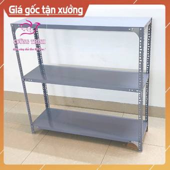 Kệ sắt mini 2-3-4 tầng,  dài 60cm x rộng 30cm x Cao 0.6-0.8-1-1.2m, kệ sắt v lỗ