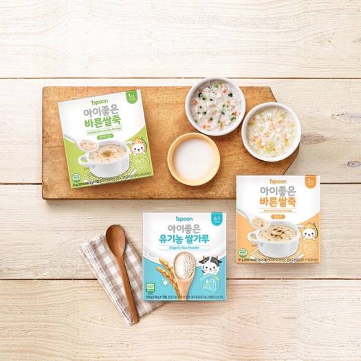 Bột cháo ăn dặm hữu cơ Ispoon Hàn quốc cho bé từ 4 tháng