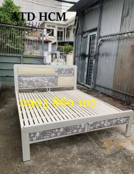 Giường sắt hộp đơn 1m6x2m cho gia đình mẫu mới đẹp lắp ráp trong ngày