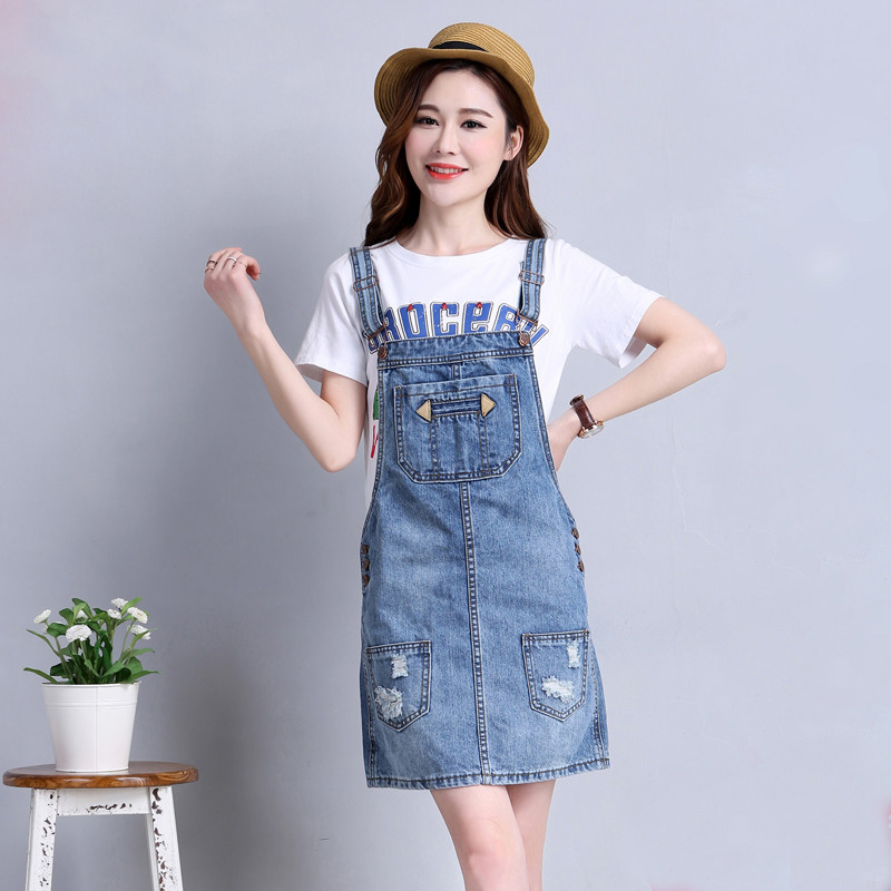 Shop Denim Jumper Dress For Women Xl 