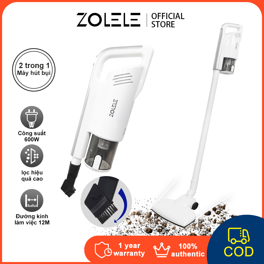 ZOLELE Máy hút bụi lau sàn Máy hút bụi gia đình Máy hút bụi 600W Máy hút bụi gia đình Hút mạnh Độ ồn thấp Máy hút bụi đa chức năng 12000pa ZE002. Máy hút bụi mạnh mẽ