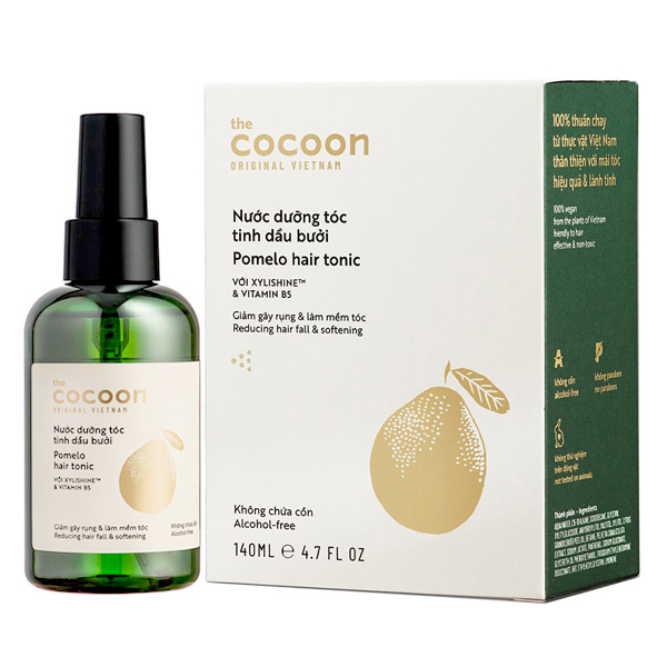 [Chính Hãng]Nước Dưỡng Tóc Tinh Dầu Bưởi Cocoon dung tích140ml/chăm sóc tóc đỉnh cao.