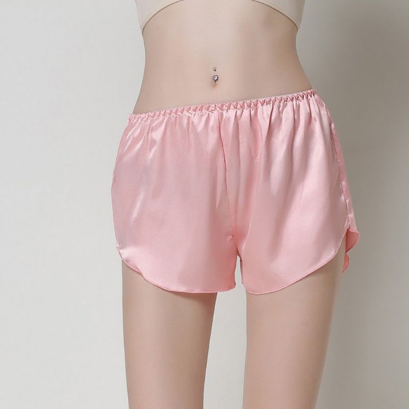 Quần đùi nữ lụa mềm mát / Quần short nữ mặc nhà lụa cao cấp - Freesize dưới 65kg