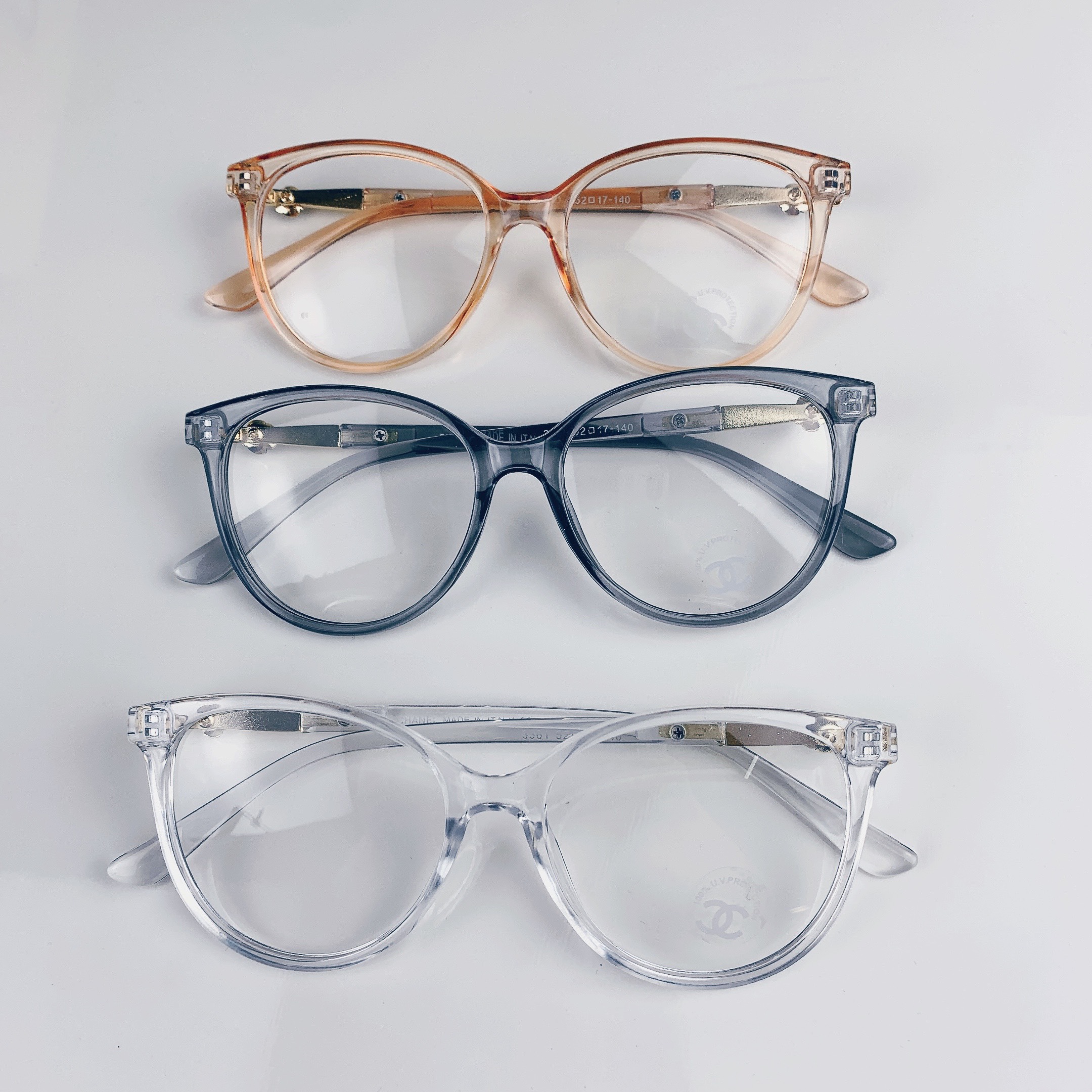 Gọng kính cn nữ họa tiết bông hoa 3361 _ look