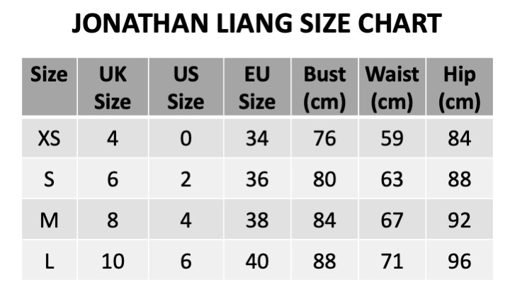 Sonderverkauf außerhalb der Saison Jonathan Liang Slinger Doppelkleid in Größe EU 38