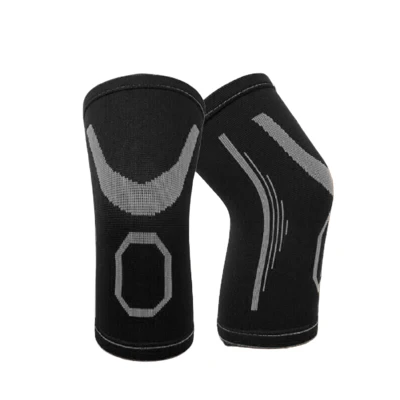 【Ready Stock】2PCS Protective Injury Recovery Pain Relief Support Knee Pads Sports Leg Knee Support Pain Brace Wrap Safety Patella Knee Guard Sleeve Running Cycling Kneepad (1)