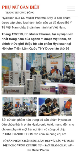 Bộ giảm khô se khít cho phụ nữ - HYALOSAN VAGINAL SUPPOSITORIES