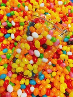 Hộp 500gr kẹo bi trái cây - vị chua ngọt - ăn vặt