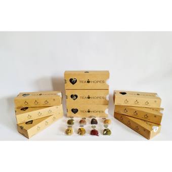 Trà viên hoa thảo mộc gừng cam quýt - 105g hộp 8 viên nén