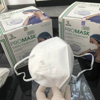 Khẩu trang N95 hàng chính hãng công ty, chống bụi mịn và kháng khuẩn [ hộp 10 cái ]