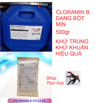 Cloramin B túi 500gr phun khử trùng khử khuẩn phun phòng dịch khử khuẩn làm sạch khuẩn môi trường diệt rêu mốc phòng và diệt virus Corona