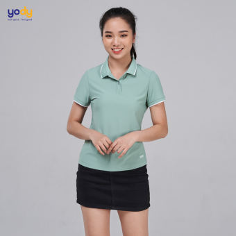 Áo polo nữ Airycool bo quả trám YODY, áo phông nữ có cổ mềm mịn thoáng mát APN5046