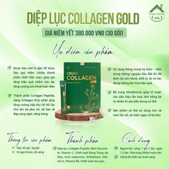 DIỆP LỤC COLLAGEN GOLD GREEN POWER CHÍNH HÃNG