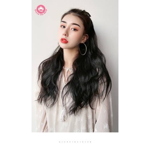 Đuôi tóc giả cột xù CAO CẤP, dài 60cm xoăn HÀN QUỐC