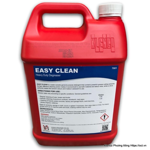 Easy clean-5l nước tẩy dầu mỡ động cơ