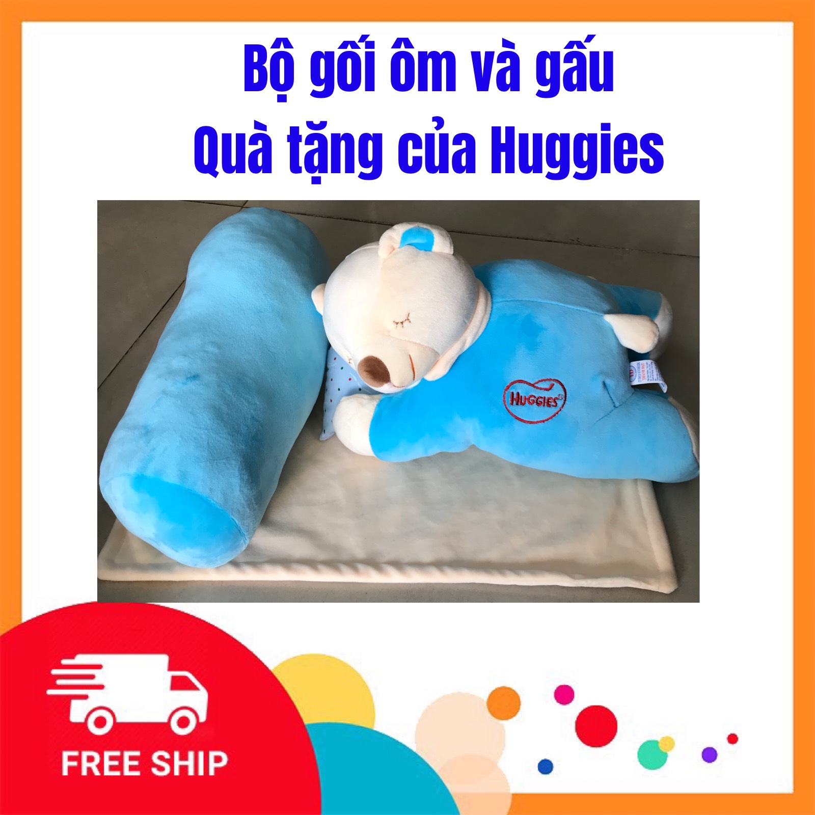 Mua 1 gấu bông ngủ say tặng 1 gối ôm - oanh vũ