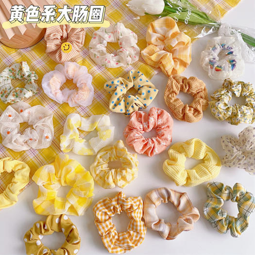 Dây Buộc Tóc, Cột Tóc Scrunchies, Dây Buộc Tóc Vải, Phong Cách Hàn Quốc
