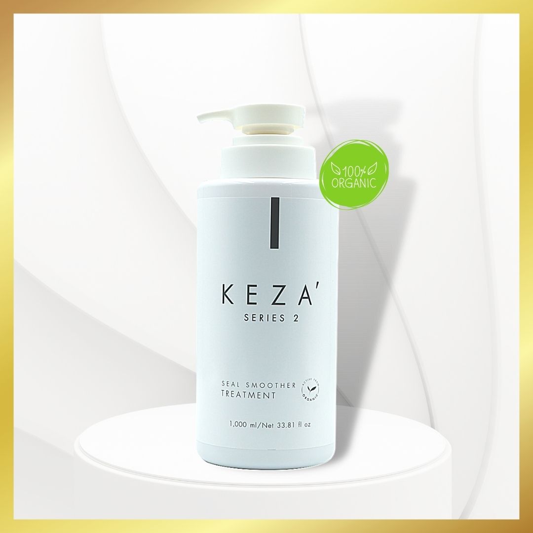 [สุดคุ้ม 1000 ml.] KEZA' Seal Smoother Treatment / เคซ่า ซีลสมูทเทอร์ทรีทเม้นท์ ฟื้นฟูผมช็อตเสีย บำรุงลึกโดยไม่ทิ้งความมันเหนอะหนะ ผมสวยไม่ลีบแบน