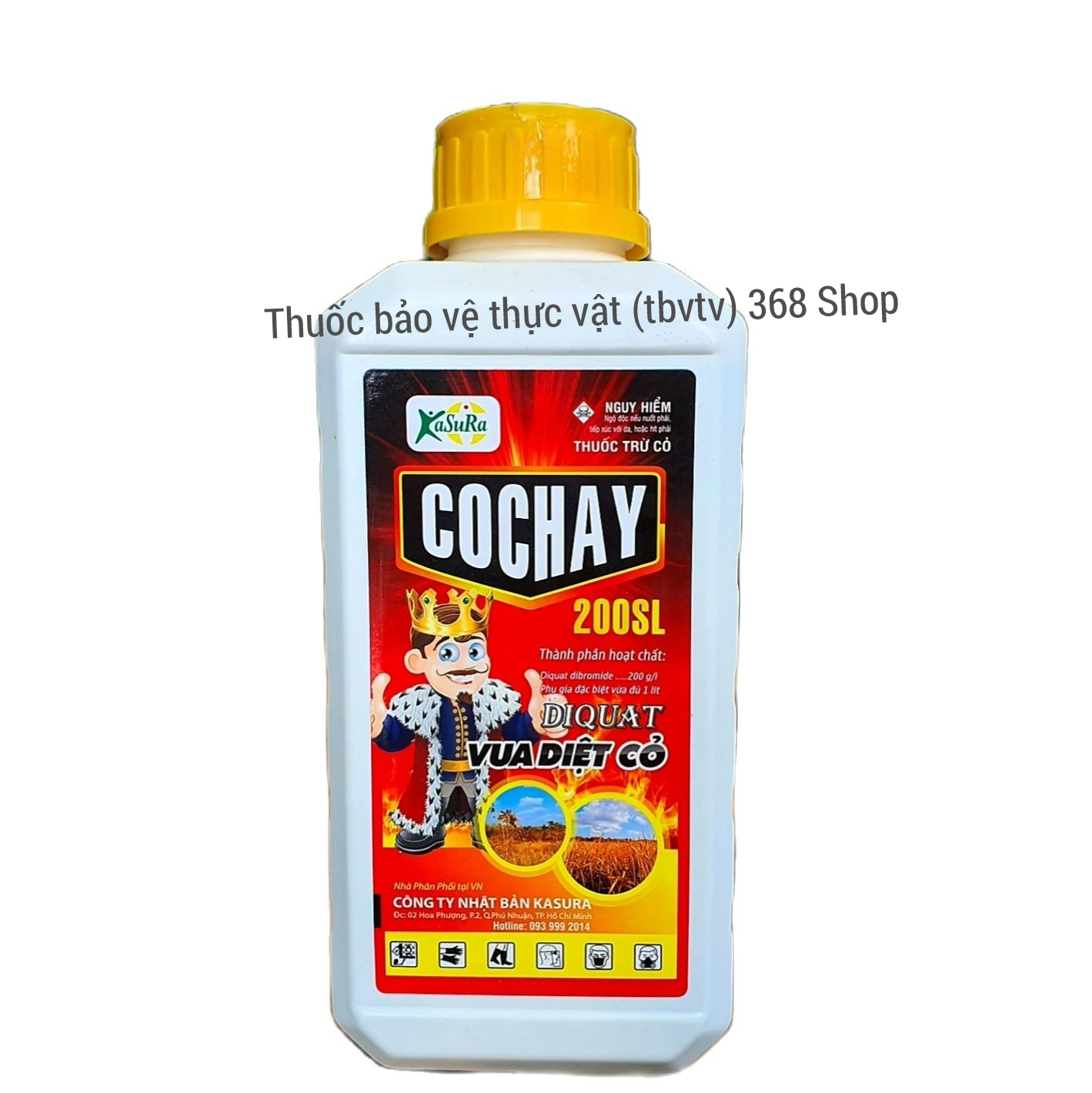 💎 Thuốc trừ cỏ Cháy Nhanh 2 giờ DIQUAT 200SL (900ml)⛔ Vua Diệt Cỏ