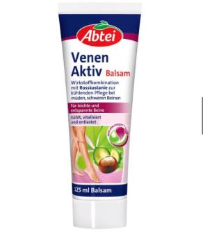 Kem bôi đtri gian tinh mach chan Abtei venen aktiv balsam 125ml